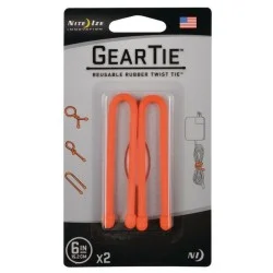 NiteIze Gear Tie&reg; Reusable Rubber Twist Tie 6 in. - 2 Pack